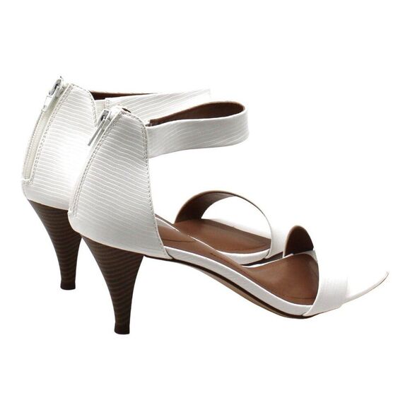 Style & Company Womens White Goring Ankle Strap Padded Paycee Round Toe - Picture 7 of 8